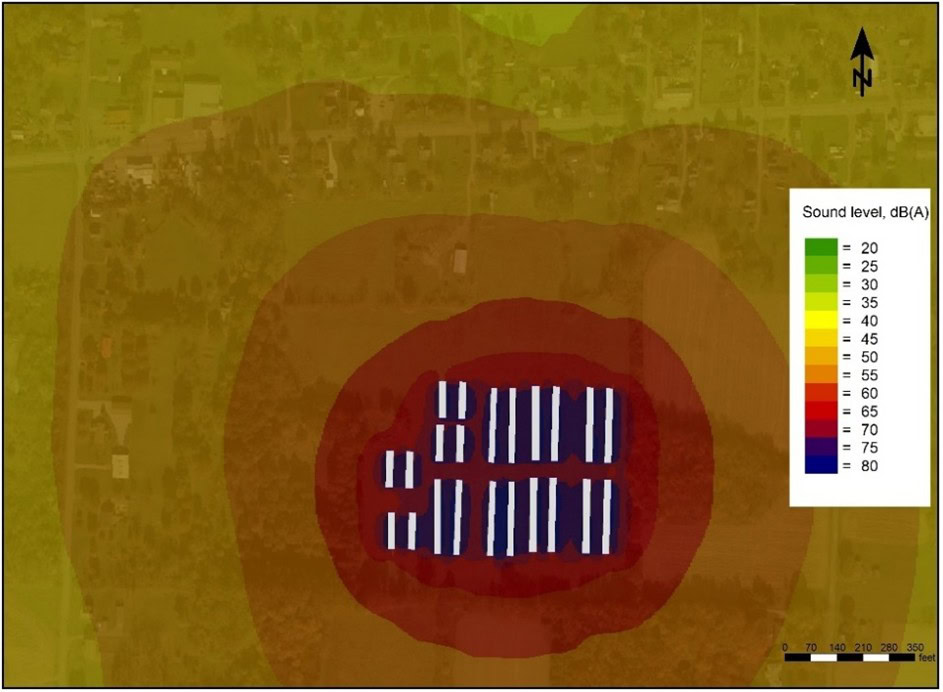 Data center noise modeling