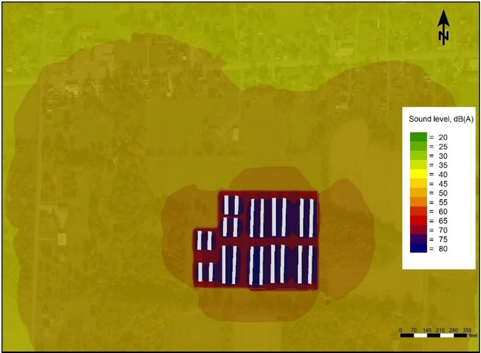 Data center noise modeling